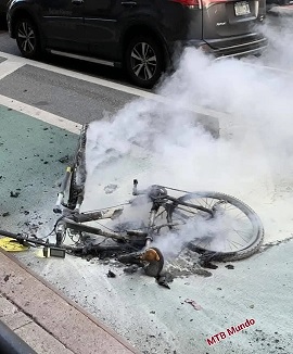 Požiar ebajku - facebook MTB Mundo